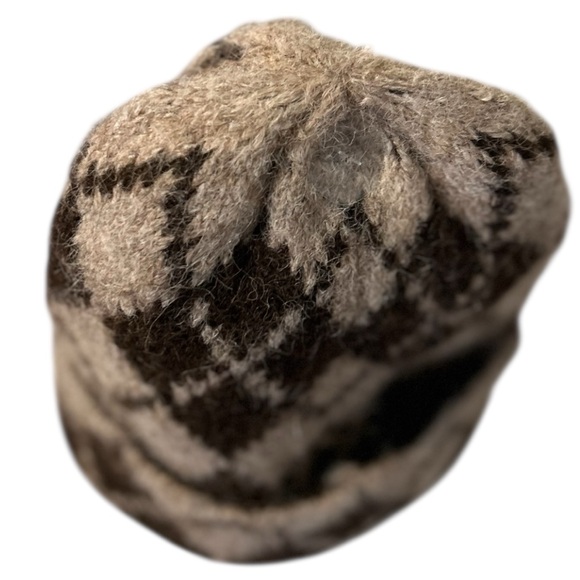 House of Harlow Wool Blend Argyle Beanie Hat - Picture 6 of 9